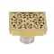 Kingston Brass BSF9771BB Watercourse Scroll 4" Square Grid Shower Drain, Brushed Brass BSF9771BB - alternate 1